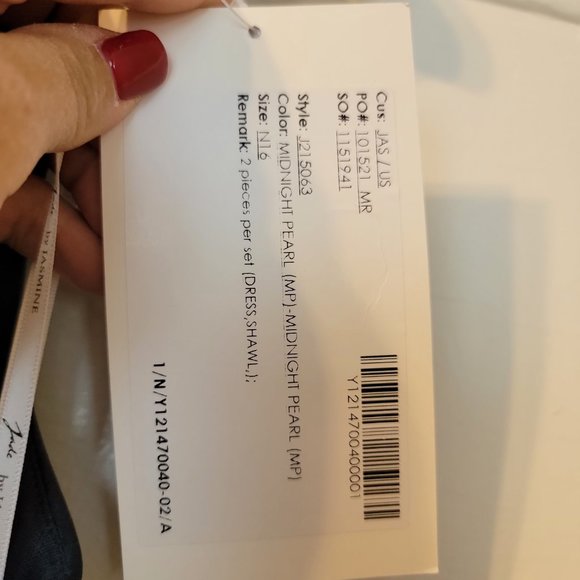 Jade by Jasmine Navy Blue Maxi Dress - Picture 9 of 15